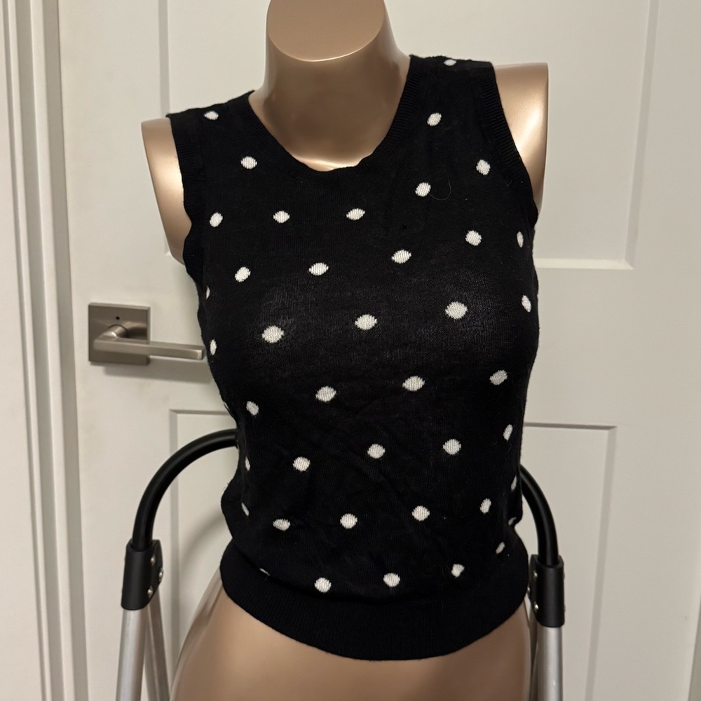 Halogen Polka Dot Sweater Vest